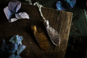 Silver Sycamore seed pendant ~Curiosity, Playfulness & Wonder