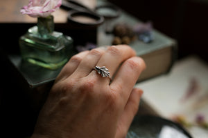 Oak leaf ring ~ For Bravery, Strength, Growth & Patience