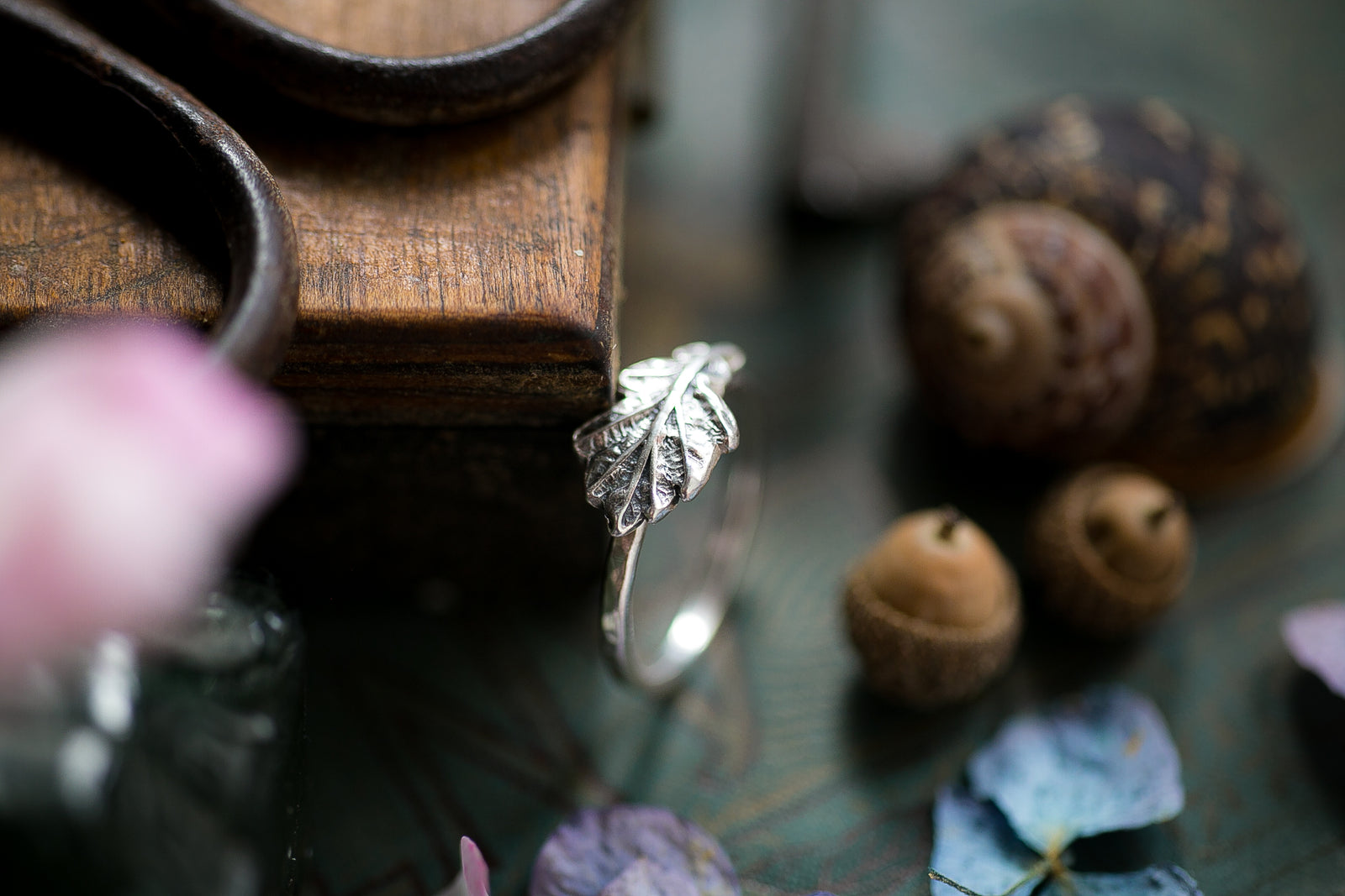 Oak leaf ring ~ For Bravery, Strength, Growth & Patience