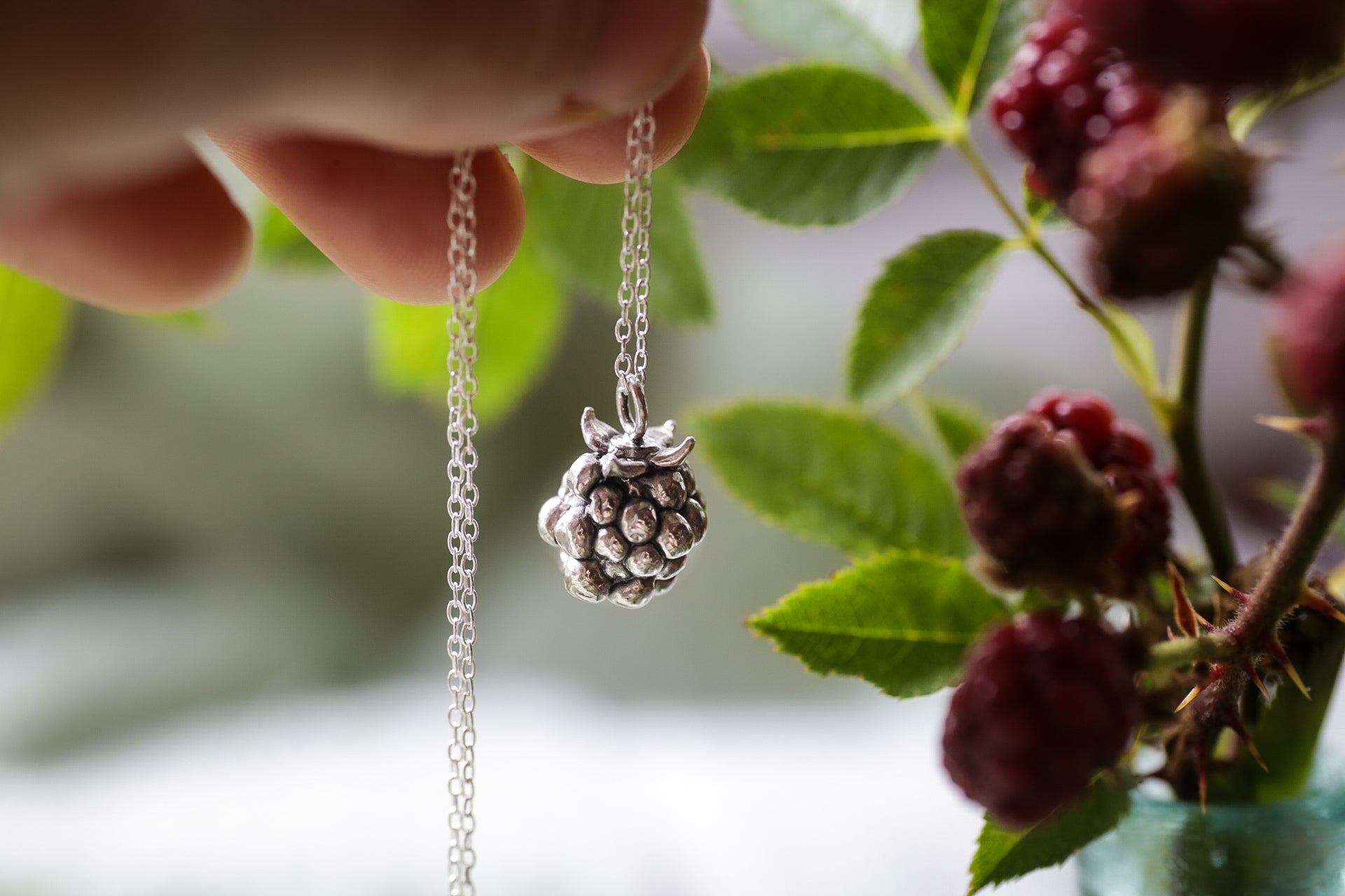 Autumn Blackberry pendant ~ For Healing, Protection & Resilience